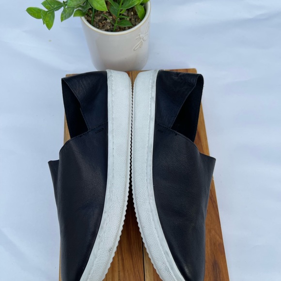 Eileen Fisher black leather loafers size 8.5 - Picture 8 of 10